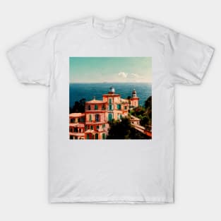 Amalfi Coast en rose T-Shirt